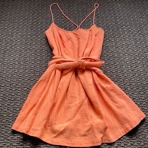 Coral free people dress